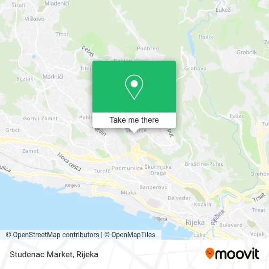 Studenac Market map