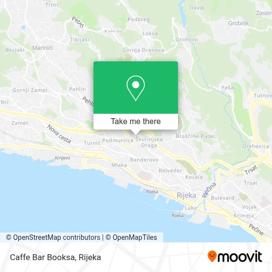Caffe Bar Booksa map