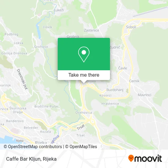 Caffe Bar Kljun map