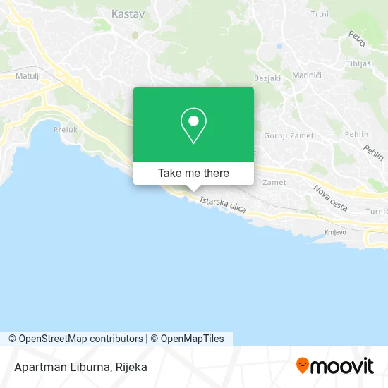 Apartman Liburna map