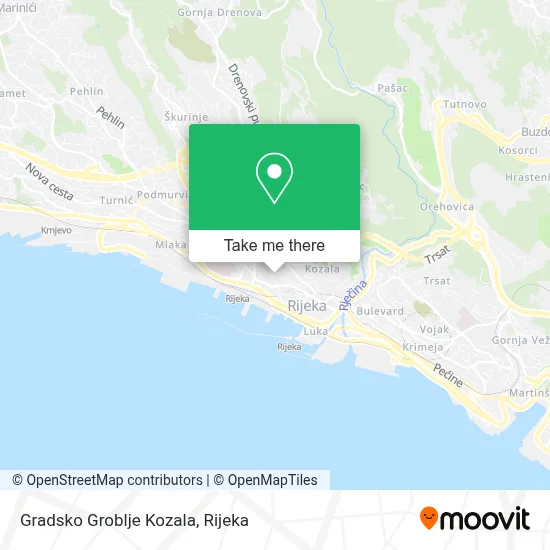Gradsko Groblje Kozala map
