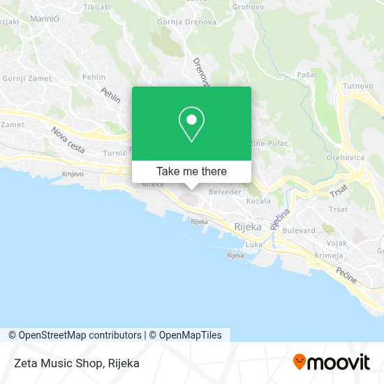 Zeta Music Shop map