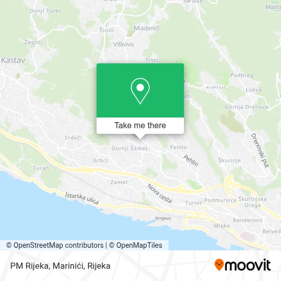 PM Rijeka, Marinići map