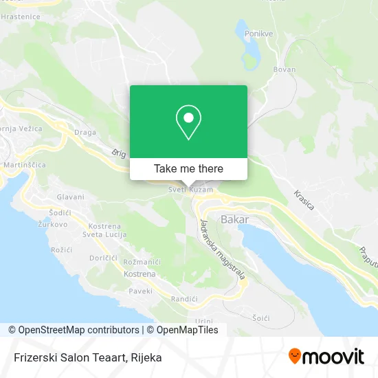 Frizerski Salon Teaart map