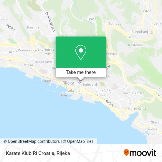 Karate Klub Ri Croatia map