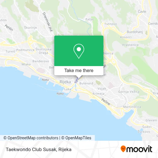 Taekwondo Club Susak map