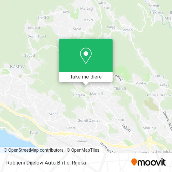Rabljeni Dijelovi Auto Birtić map
