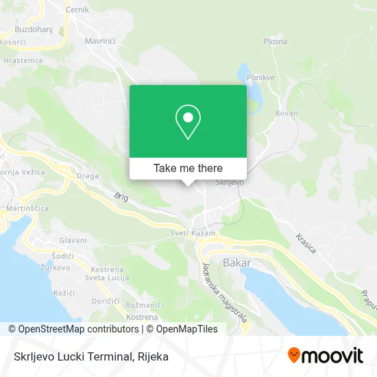 Skrljevo Lucki Terminal map