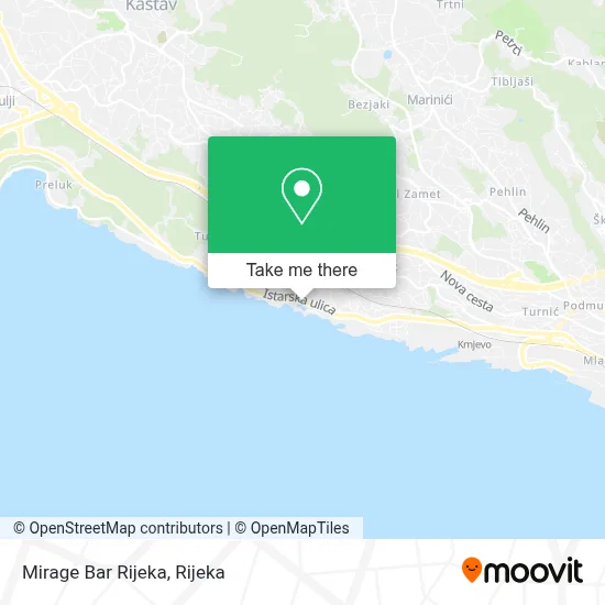 Mirage Bar Rijeka map