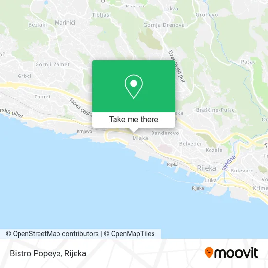 Bistro Popeye map
