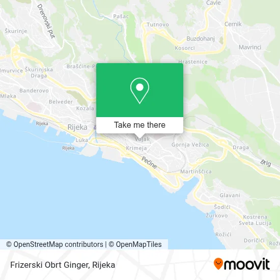 Frizerski Obrt Ginger map