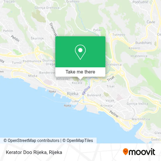 Kerator Doo Rijeka map