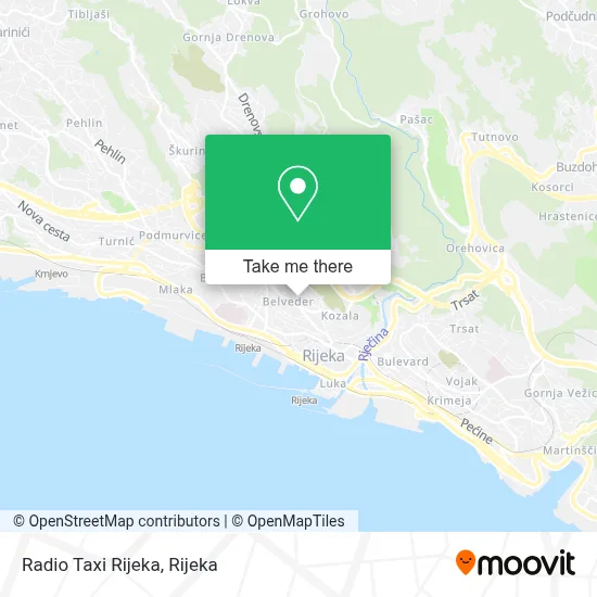Radio Taxi Rijeka map