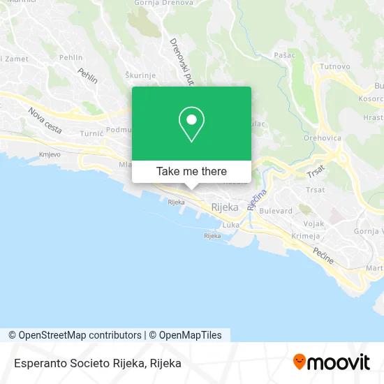 Esperanto Societo Rijeka map