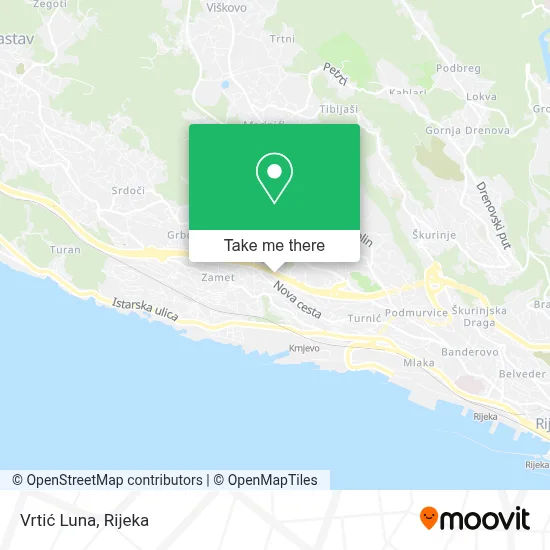 Vrtić Luna map