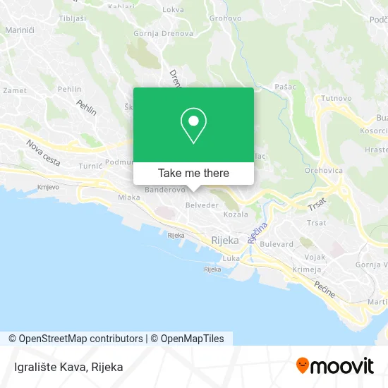 Igralište Kava map