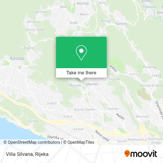 Villa Silvana map