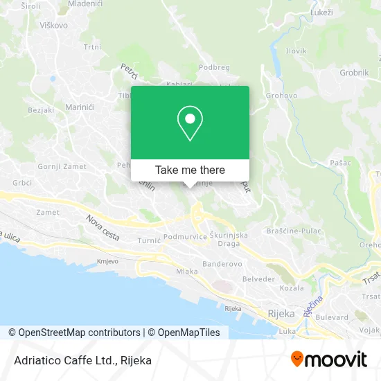 Adriatico Caffe Ltd. map