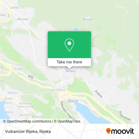 Vulkanizer Rijeka map