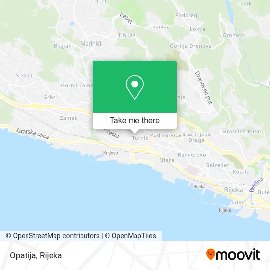 Opatija map