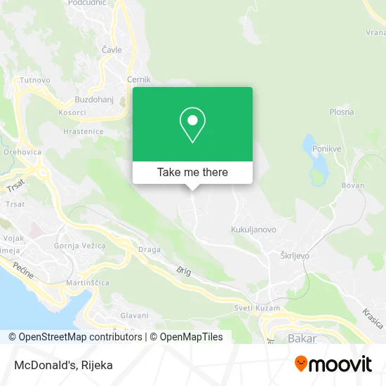 Mcdonald's map