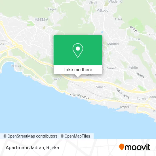 Apartmani Jadran map