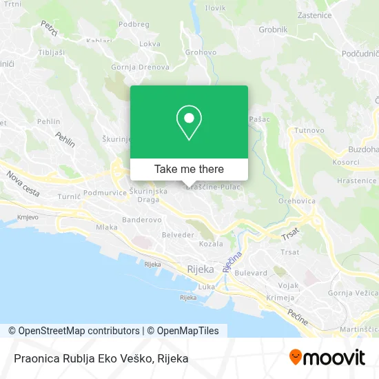 Praonica Rublja Eko Veško map