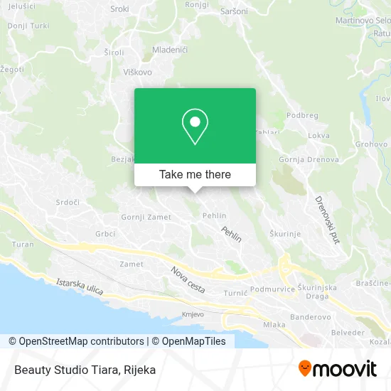 Beauty Studio Tiara map