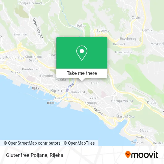 Glutenfree Poljane map