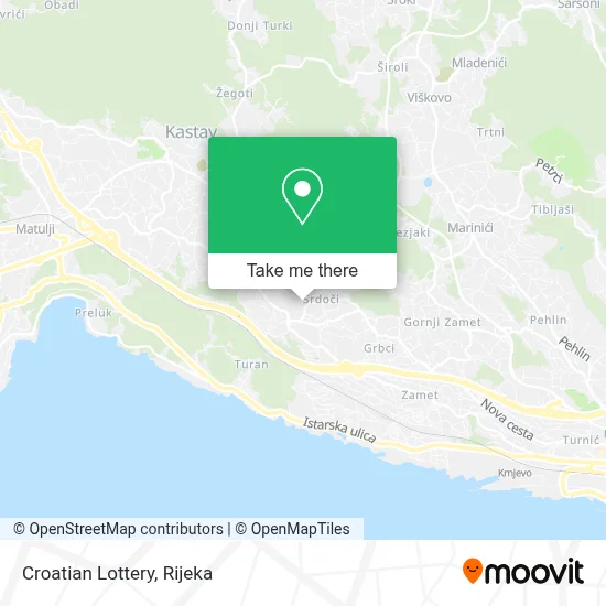 Hrvatska Lutrija map