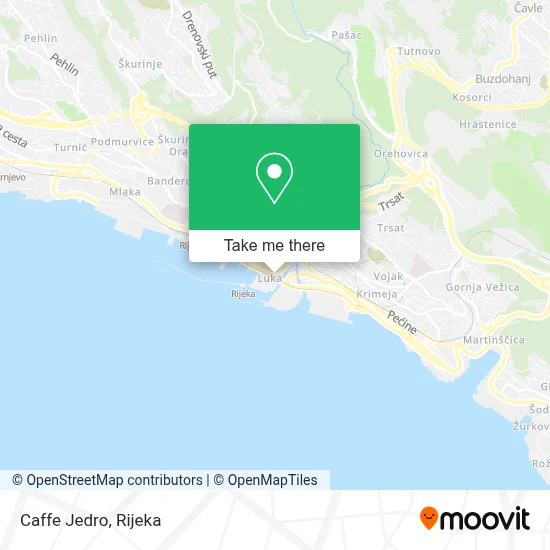 Caffe Jedro map