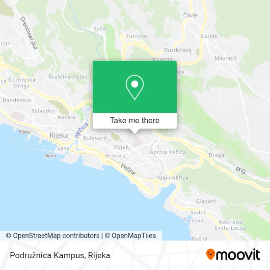 Podružnica Kampus map