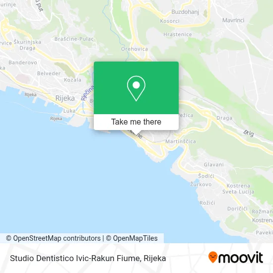 Studio Dentistico Ivic-Rakun Fiume map