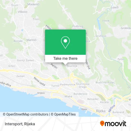 Intersport map