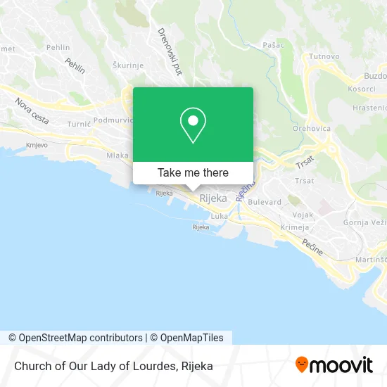 Church Of Our Lady Of Lourdes map