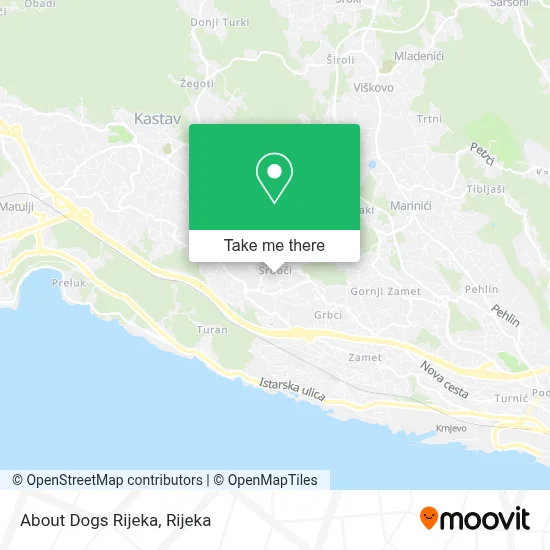 About Dogs Rijeka map