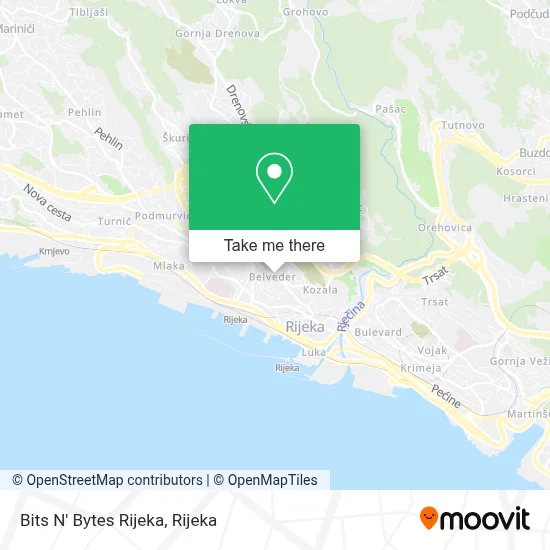 Bits N' Bytes Rijeka map