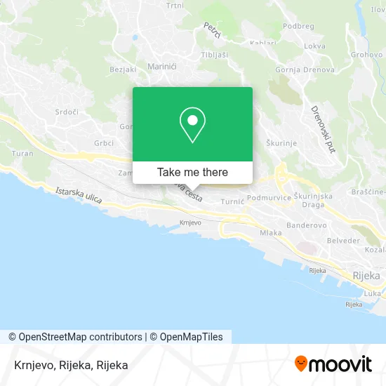 Krnjevo, Rijeka map