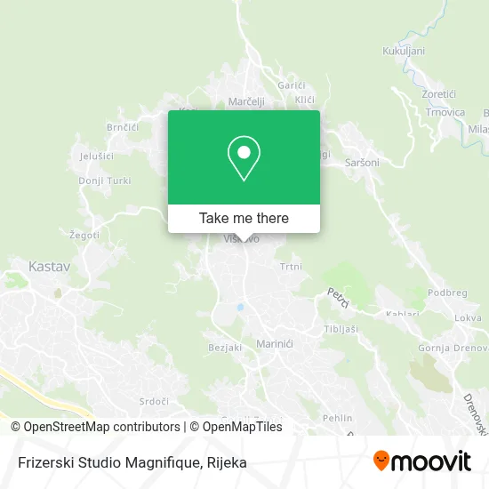 Frizerski Studio Magnifique map