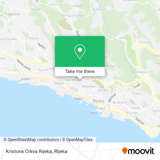 Kristova Crkva Rijeka map