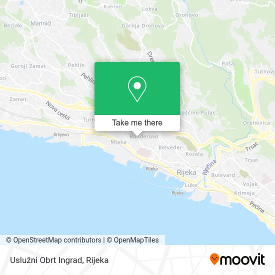 Uslužni Obrt Ingrad map