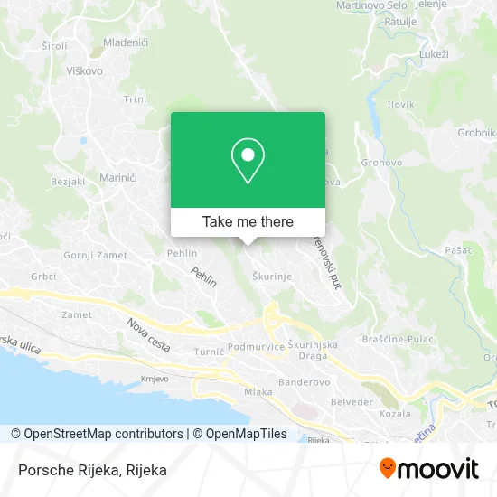 Porsche Rijeka map