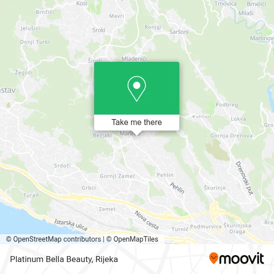 Platinum Bella Beauty map