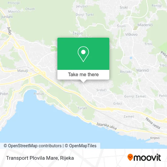 Transport Plovila Mare map