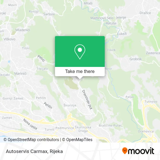 Autoservis Carmax map