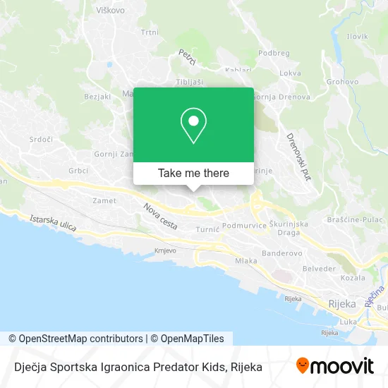 Dječja Sportska Igraonica Predator Kids map