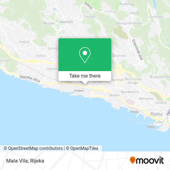 Mala Vila map