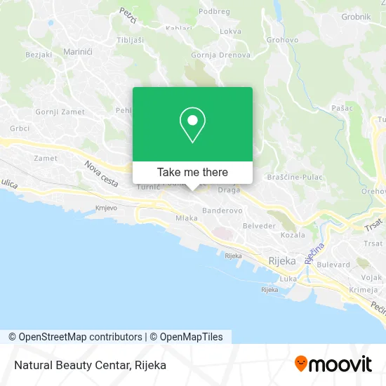 Natural Beauty Centar map