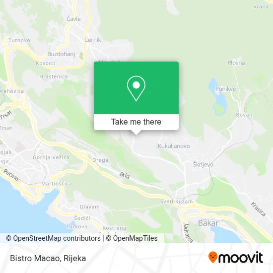 Bistro Macao map
