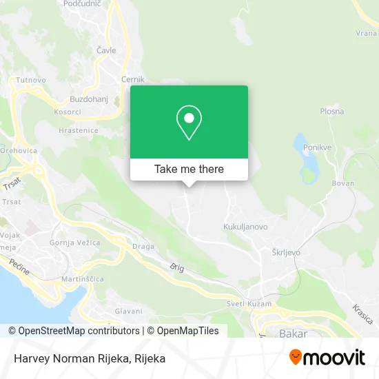 Harvey Norman Rijeka map